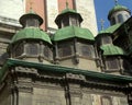 Ukraine, Lviv, street Russian, 7, ÃÂhapel of the Three Saints, chapel domes Royalty Free Stock Photo